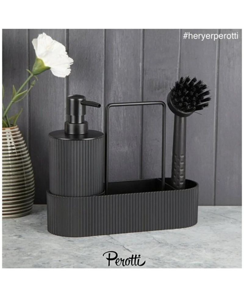Perotti Oval Hazneli Akrilik Lisbone Sıvı Sabunluk Ve Mutfak Seti Perotti Oval Hazneli Akrilik Lisbone Sıvı Sabunluk Ve Mutfak Seti