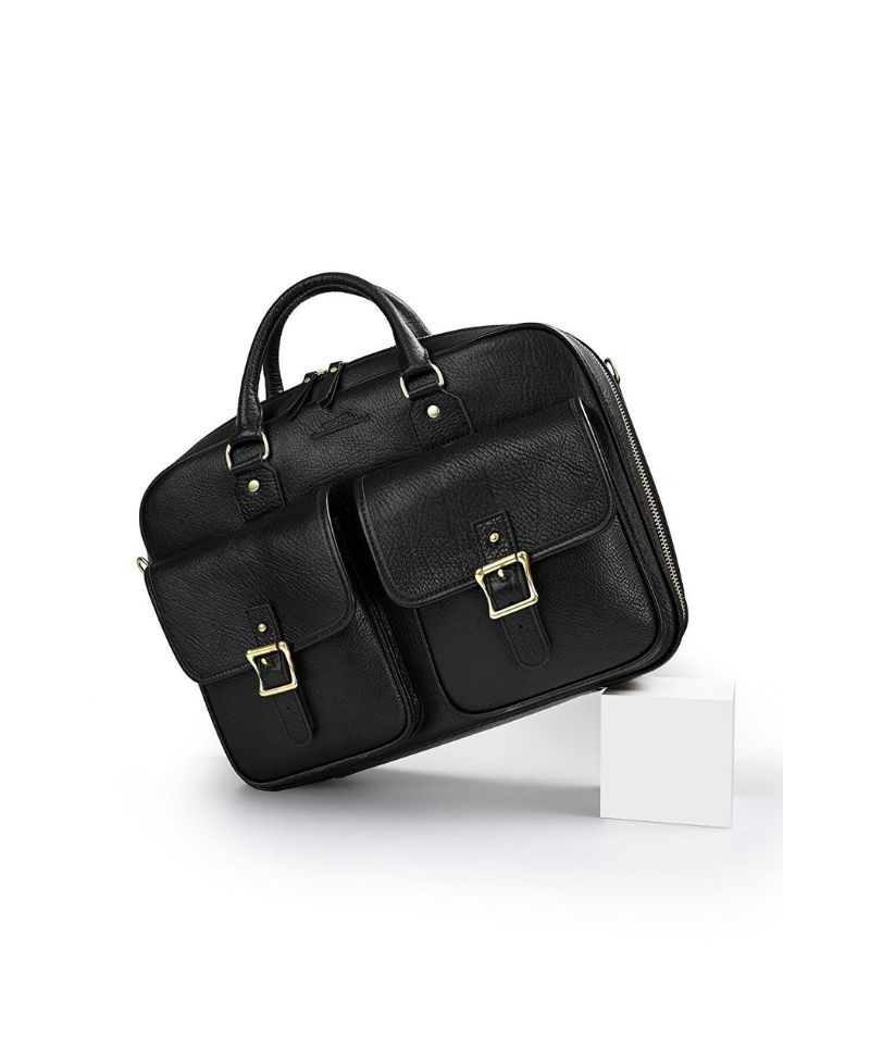 Deri Company Erkek Gerçek Deri Evrak Çantası Siyah Deri Company Erkek Gerçek Deri Evrak Çantası Siyah